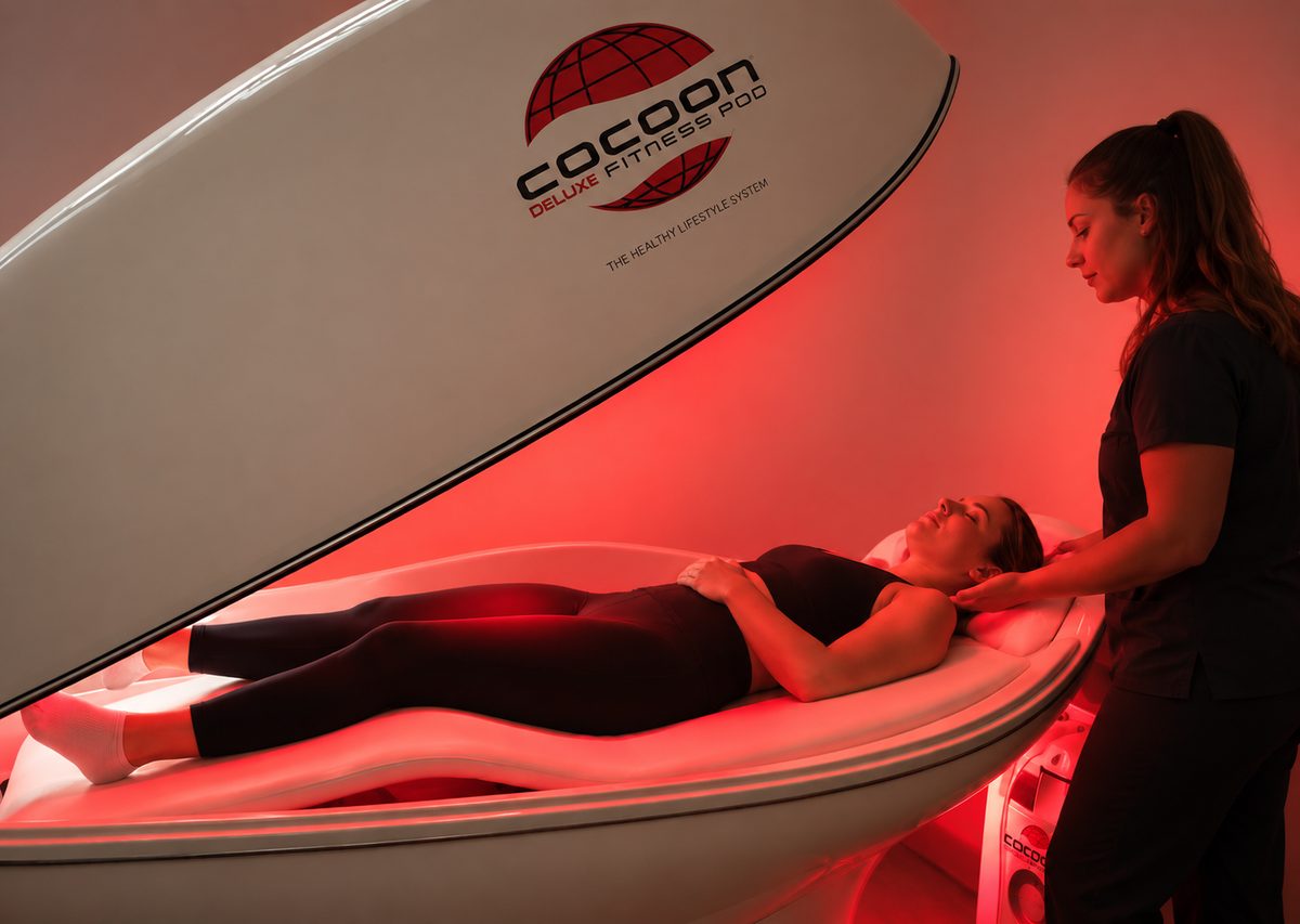 Cocoon Wellness Pod for helkropps rødlysterapi hos CryoFysio